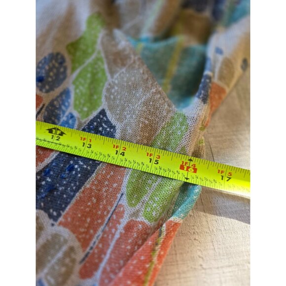 Alfred Dunner Petite Cardigan With Beaded Floral Pattern - Picture 9 of 9